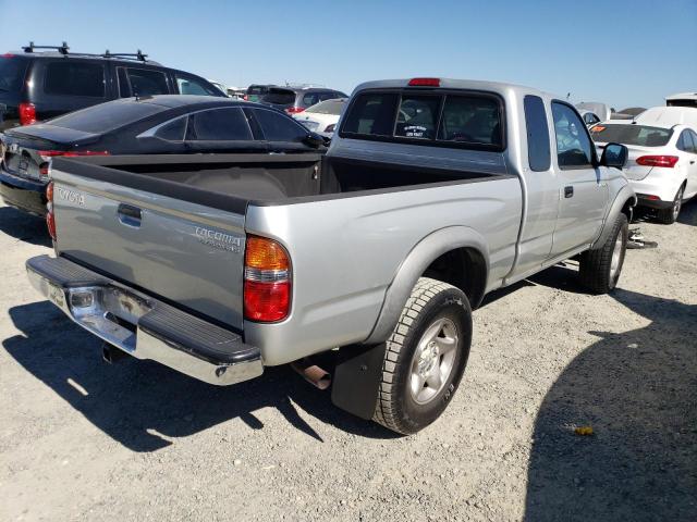 5TESN92N42Z064486 - 2002 TOYOTA TACOMA XTRACAB PRERUNNER ვერცხლისფერი ფოტო 3