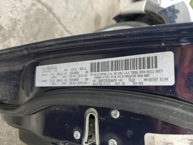 1C6RR7GT8GS294078 - 2016 RAM 1500 SLT BLUE photo 12