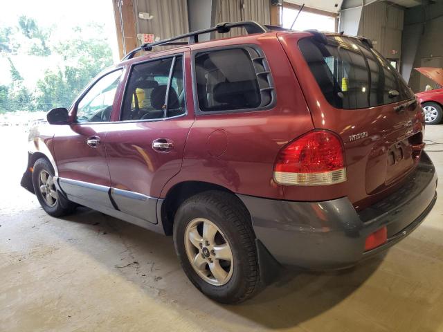 KM8SC13EX5U006929 - 2005 HYUNDAI SANTA FE GLS BURGUNDY photo 2