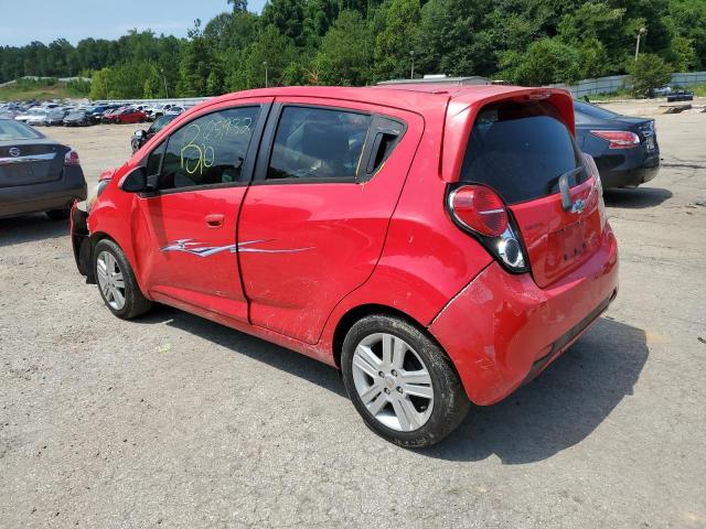 KL8CD6S92DC524943 - 2013 CHEVROLET SPARK 1LT RED photo 2