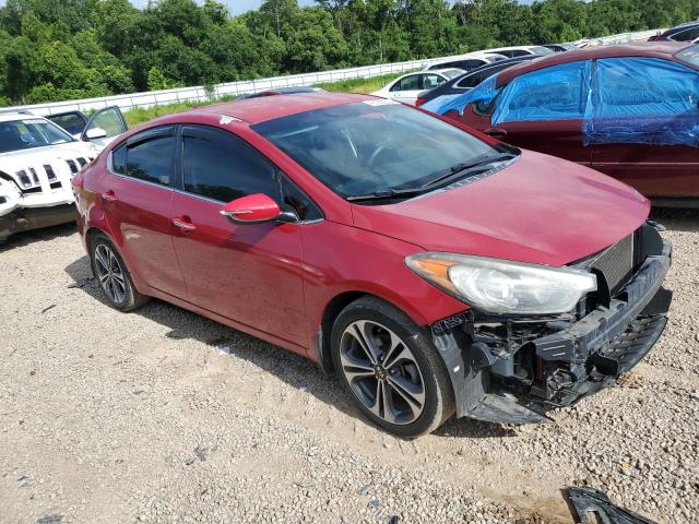 KNAFX4A88E5154741 - 2014 KIA FORTE EX RED photo 4