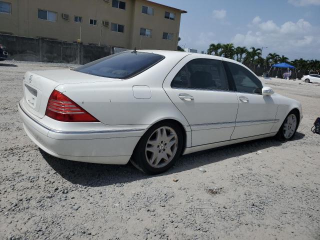 WDBNG70J43A328716 - 2003 MERCEDES-BENZ S 430 WHITE photo 3