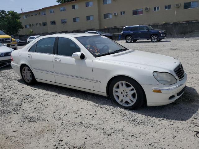 WDBNG70J43A328716 - 2003 MERCEDES-BENZ S 430 WHITE photo 4