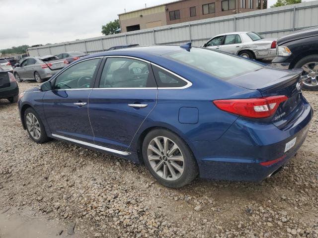 5NPE34AF1HH497971 - 2017 HYUNDAI SONATA SPORT BLUE photo 2