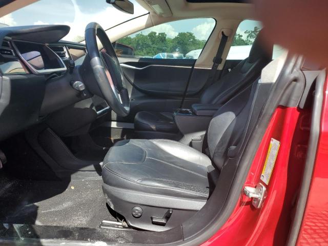 5YJSA1H19EFP27946 - 2014 TESLA MODEL S 红色 照片 7