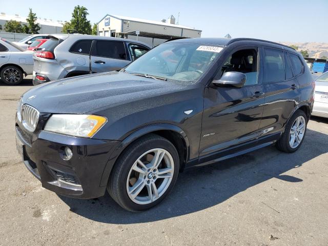 5UXWX7C53E0E75849 - 2014 BMW X3 XDRIVE35I BLUE photo 1