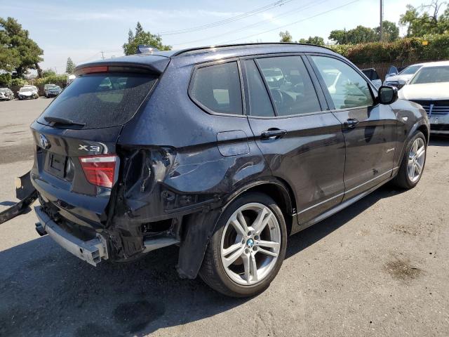 5UXWX7C53E0E75849 - 2014 BMW X3 XDRIVE35I BLUE photo 3