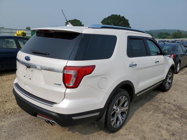 1FM5K8HT7KGA76432 - 2019 FORD EXPLORER PLATINUM WHITE photo 3