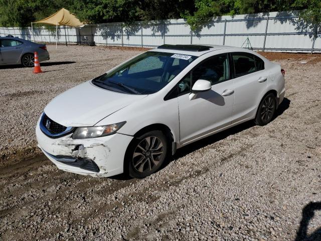 19XFB2F85DE090935 - 2013 HONDA CIVIC EX WHITE photo 1