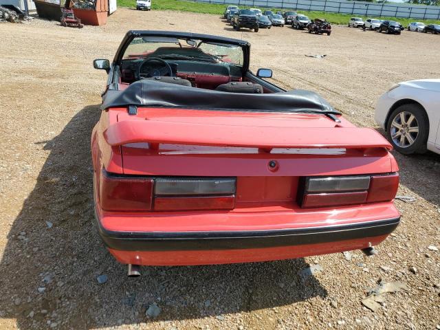 1FABP44E5KF171852 - 1989 FORD MUSTANG LX RED photo 6