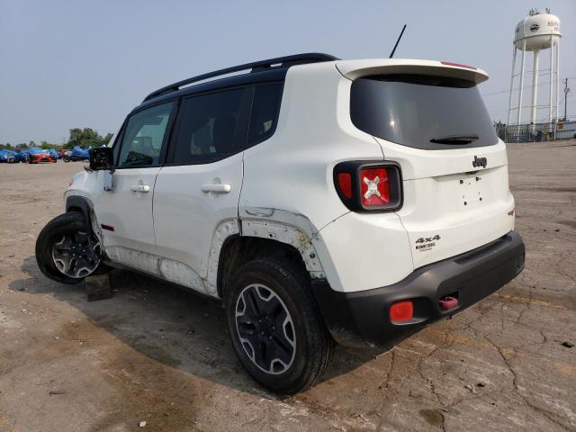 ZACCJBCB9HPF46207 - 2017 JEEP RENEGADE TRAILHAWK WHITE photo 2