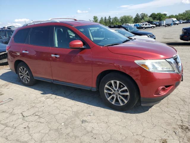 5N1AR2MM7DC611341 - 2013 NISSAN PATHFINDER S RED photo 4