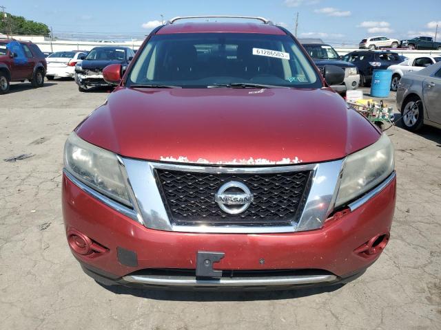 5N1AR2MM7DC611341 - 2013 NISSAN PATHFINDER S RED photo 5
