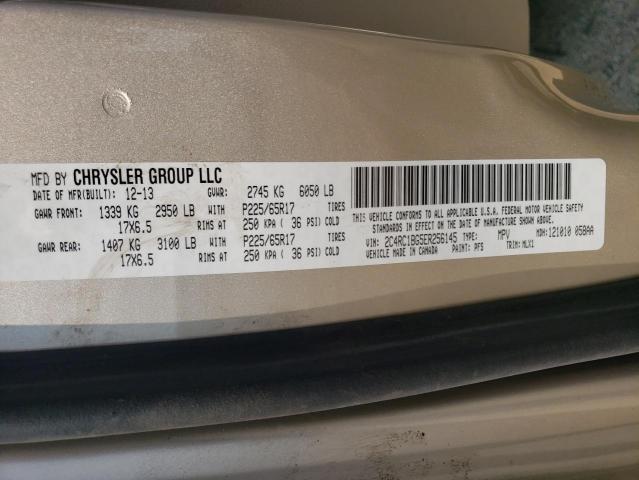 2C4RC1BG5ER256145 - 2014 CHRYSLER TOWN & COU TOURING Bej foto 13