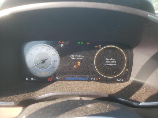 5NMS64AJXMH301287 - 2021 HYUNDAI SANTA FE SEL WHITE photo 9