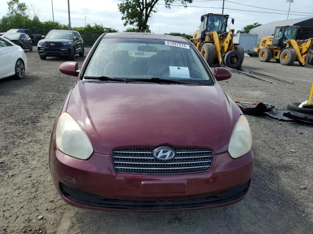 KMHCN45C39U289479 - 2009 HYUNDAI ACCENT GLS BURGUNDY photo 5