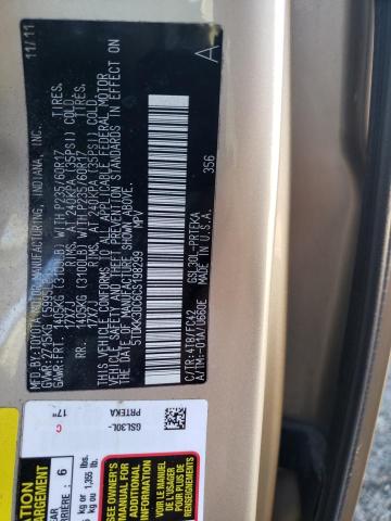 5TDKK3DC6CS198299 - 2012 TOYOTA SIENNA LE GOLD photo 14