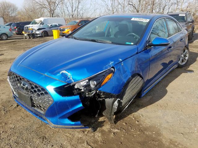 5NPE34AF2JH680379 - 2018 HYUNDAI SONATA SPORT  photo 2