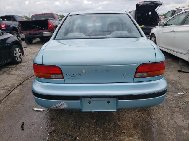 JF1GC2448PB515802 - 1993 SUBARU IMPREZA L PLUS TURQUOISE photo 6