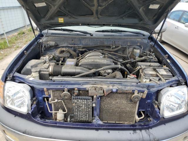 5TBBT441XYS002754 - 2000 TOYOTA TUNDRA ACCESS CAB ლურჯი ფოტო 11