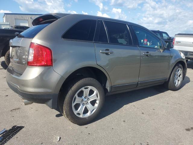 2FMDK4JC3EBA44216 - 2014 FORD EDGE SEL GRAY photo 3