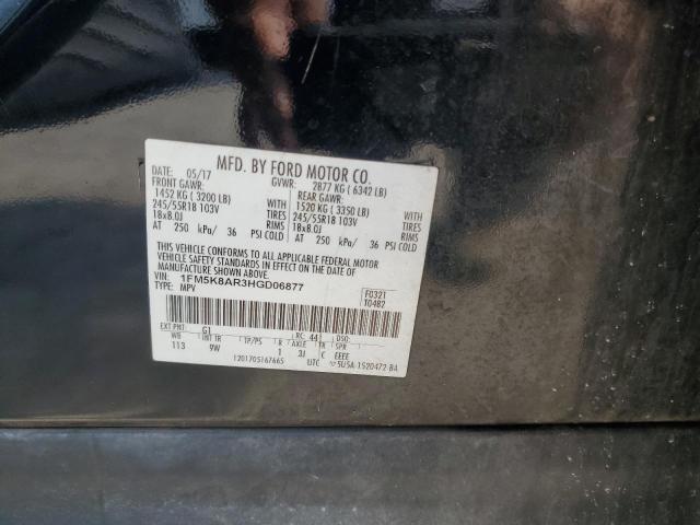 1FM5K8AR3HGD06877 - 2017 FORD EXPLORER POLICE INTERCEPTOR 黑色 照片 13