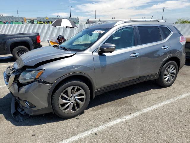 5N1AT2MV8FC789269 - 2015 NISSAN ROGUE S GRAY photo 1