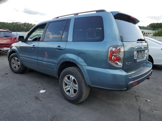 2HKYF18687H509833 - 2007 HONDA PILOT EXL BLUE photo 2