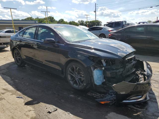 3FA6P0G73JR244743 - 2018 FORD FUSION S BLACK photo 4