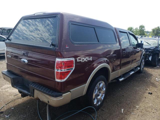 1FTPW14V49FB10388 - 2009 FORD F150 SUPERCREW BURGUNDY photo 3