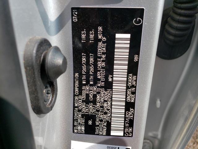 JTENU5JR9M5970521 - 2021 TOYOTA 4RUNNER SR5/SR5 PREMIUM 银色 照片 14