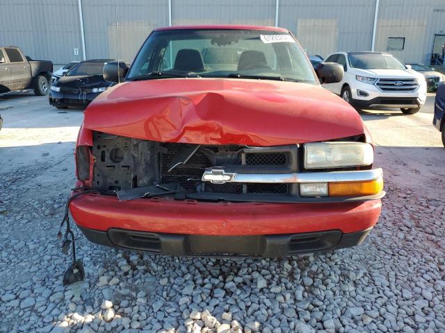 1GCCS14X638288004 - 2003 CHEVROLET S TRUCK S10 RED photo 5