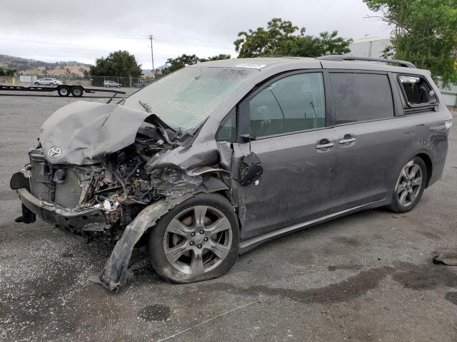 5TDXZ3DCXHS864590 - 2017 TOYOTA SIENNA SE CHARCOAL photo 1