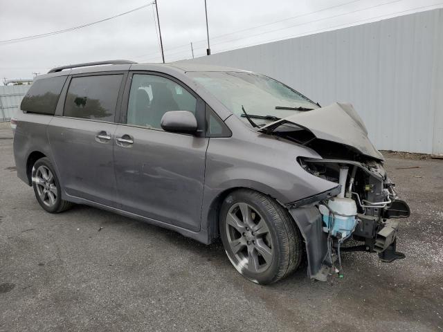 5TDXZ3DCXHS864590 - 2017 TOYOTA SIENNA SE CHARCOAL photo 4