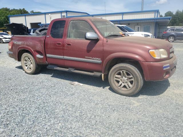 5TBRT34124S443829 - 2004 TOYOTA TUNDRA ACCESS CAB SR5 BURGUNDY photo 4