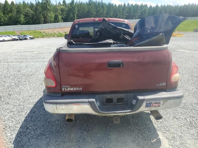 5TBRT34124S443829 - 2004 TOYOTA TUNDRA ACCESS CAB SR5 BURGUNDY photo 6