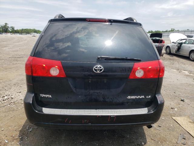 5TDZK23C38S218302 - 2008 TOYOTA SIENNA CE BLACK photo 6