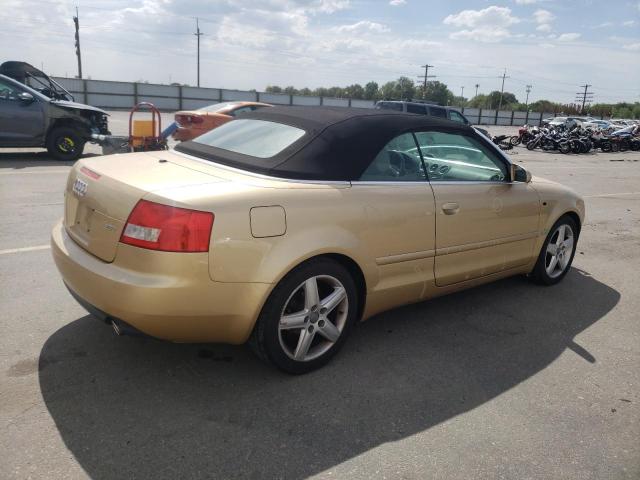 WAUAC48H24K004510 - 2004 AUDI A4 1.8 CABRIOLET GOLD photo 3