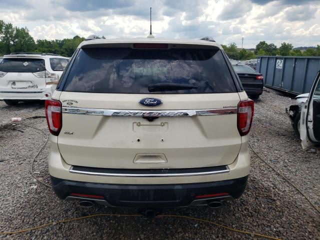 1FM5K7D82JGB38491 - 2018 FORD EXPLORER XLT CREAM photo 6