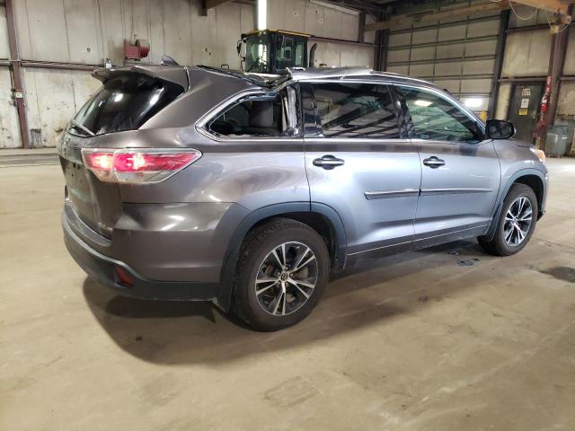 5TDJKRFH7GS277834 - 2016 TOYOTA HIGHLANDER XLE GRAY photo 3
