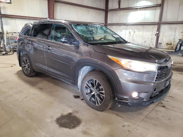 5TDJKRFH7GS277834 - 2016 TOYOTA HIGHLANDER XLE GRAY photo 4