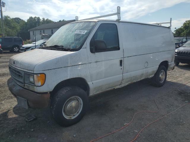 1FTNE24281HA87549 - 2001 FORD ECONOLINE E250 VAN WHITE photo 1