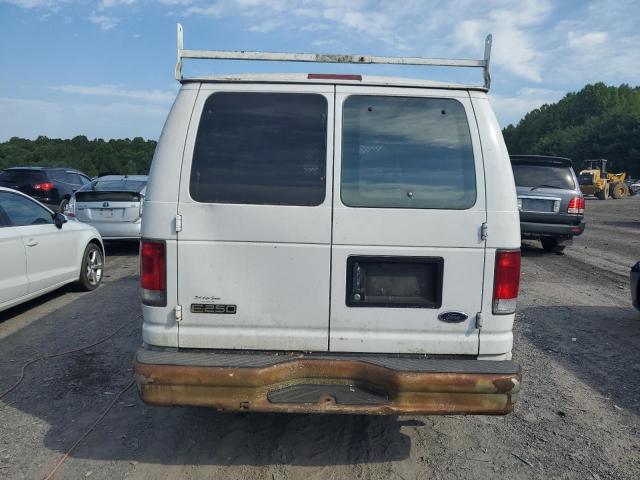 1FTNE24281HA87549 - 2001 FORD ECONOLINE E250 VAN WHITE photo 6