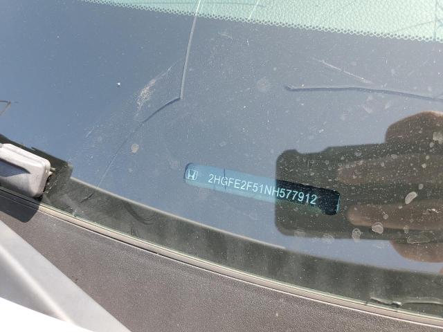 2HGFE2F51NH577912 - 2022 HONDA CIVIC SPORT 白色 照片 12