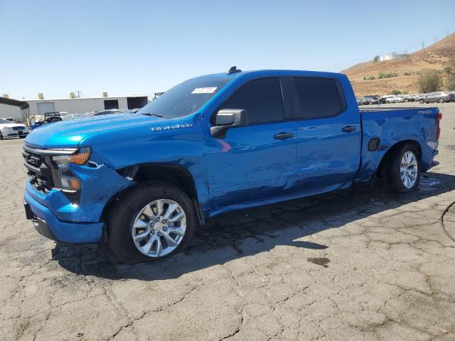 1GCPDBEK5NZ581880 - 2022 CHEVROLET SILVERADO K1500 CUSTOM BLUE photo 1