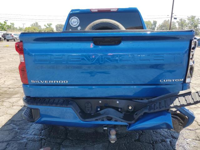 1GCPDBEK5NZ581880 - 2022 CHEVROLET SILVERADO K1500 CUSTOM BLUE photo 6