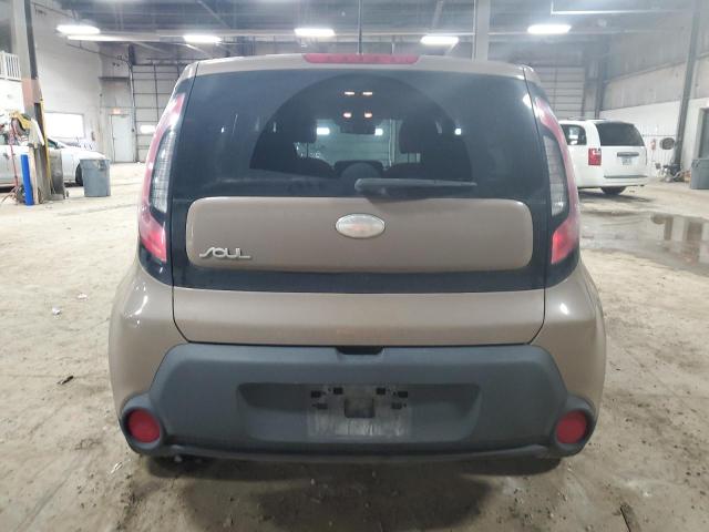 KNDJN2A2XE7102728 - 2014 KIA SOUL BROWN photo 6