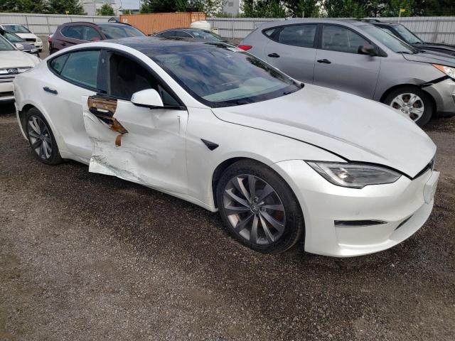 5YJSA1E6XMF453221 - 2021 TESLA MODEL S თეთრი ფოტო 4