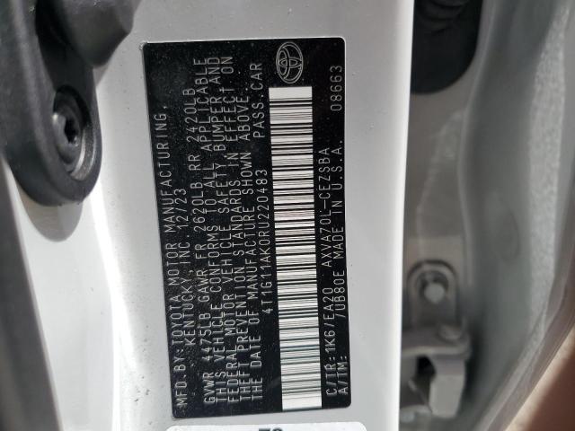 4T1G11AK0RU220483 - 2024 TOYOTA CAMRY SE NIGHT SHADE SILVER photo 13