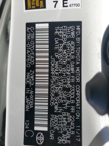 JTDKARFP5H3058405 - 2017 TOYOTA PRIUS PRIM 白色 照片 12